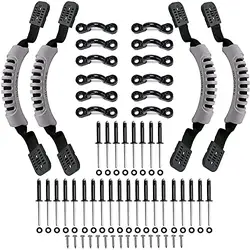 Dammerung 4Pcs Kayak Carry Handles Single Hole with Screws Canoe Boat Side Mount Carry Replacement Handles Slightly Flexible Rubber Handles & 600D Nylon Strap Dammerung 4Pcs Kayak Carry Handles Single Hole with Screws Canoe Boat Side Mount Carry Replacement Handles Slightly Flexible Rubber Handles & 600D Nylon Strap