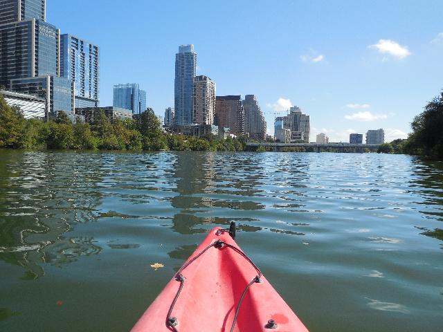 kayaking in Austin