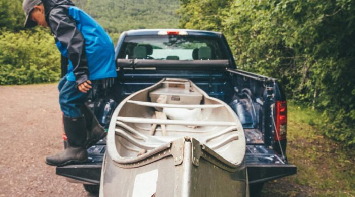 Transport A Canoe With A Pickup Truck